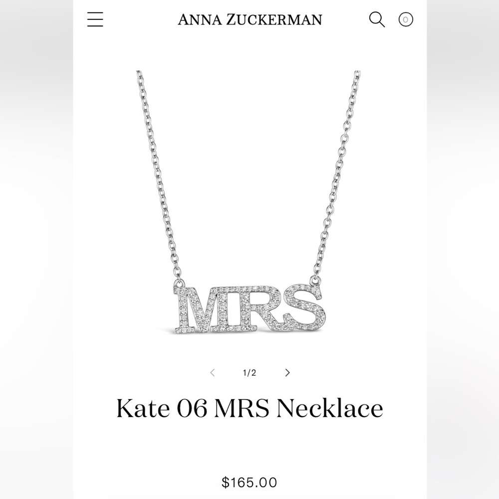 Anna Zuckerman Silver Kate 06 MRS necklace - Picture 3 of 3